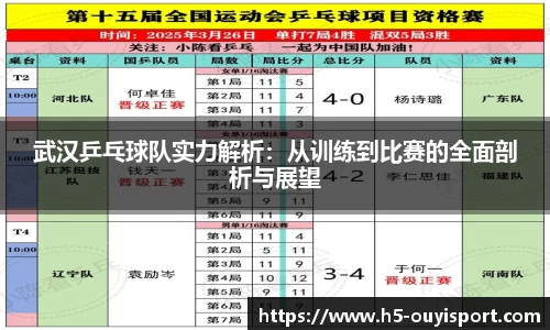武汉乒乓球队实力解析：从训练到比赛的全面剖析与展望